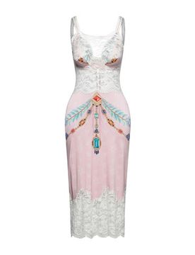 Vestido midi Mujer Rosa 38 Mujer
