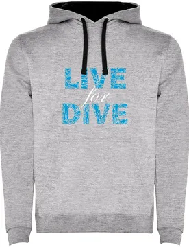 Felpa Con Cappuccio Live For Dive Two-colour