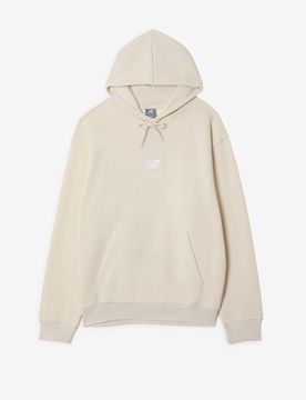 Hoodie Boston Logo beige/blanc s
