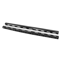 Gestionnaire De Câbles Ak-1211-b 19´´ Black One Size unisex