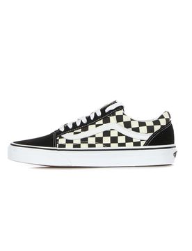 Scarpa Bassa Uomo Old Skool (primary Check) Black/white