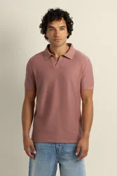 Arne Mens Stripe Textured Polo Shirt