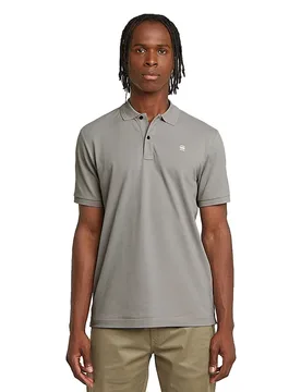Polo A Maniche Corte Dunda Slim Grey Alloy S - G-Star - FashionsVida