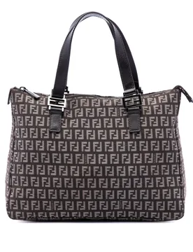 Zucchino Canvas Tote - Fendi - FashionsVida