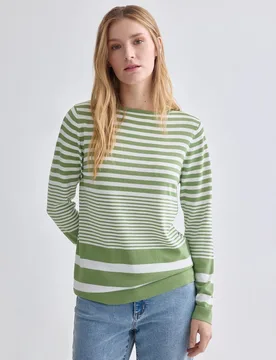 Jersey de mujer manga larga rayas - Zermatt - FashionsVida