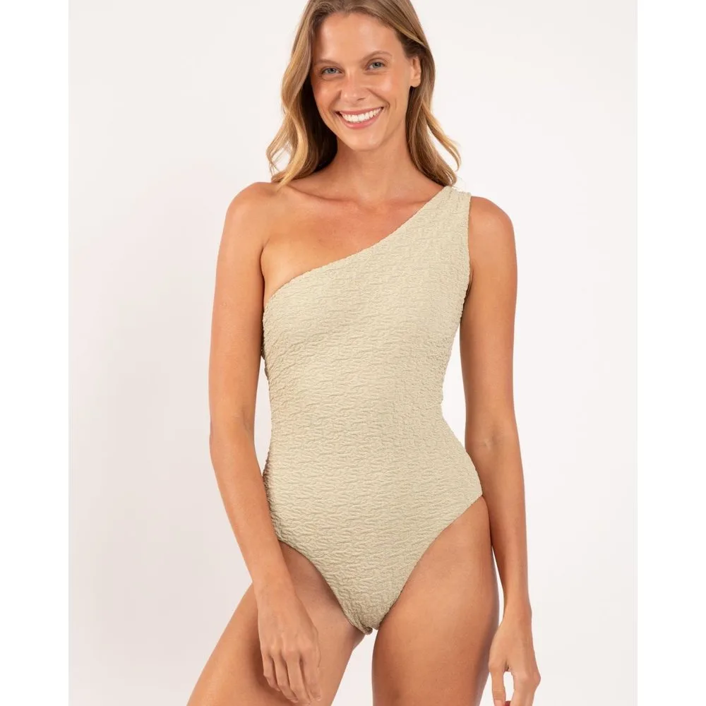 Bañador asimétrico liso con relleno - Río de Sol - FashionsVida