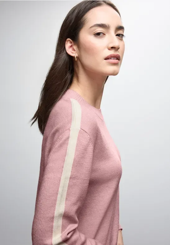 Pullover mit Gallonstreifen female Rosa - Street One - FashionsVida