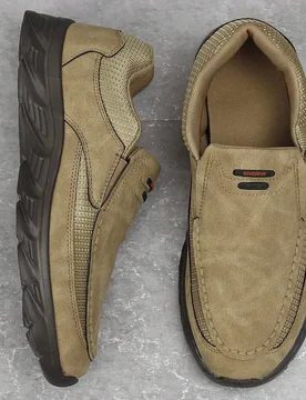 Mocasines casuales cómodos para hombres, zapatos casuales para caminar y senderismo al aire libre, zapatillas ligeras y transpirables - Shein - FashionsVida
