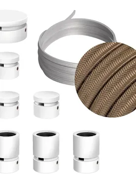 Cables Kit D´éclairage Linear Filé System Cm27 5 M 7 Unités White / Cipria One Size