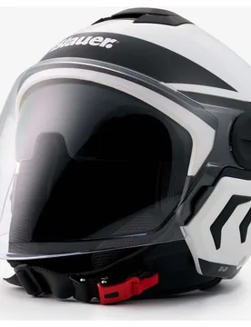 Casco Moto jet Doppia Visiera DJ-01 Grafica B Bianco taglia XS - Blauer - FashionsVida