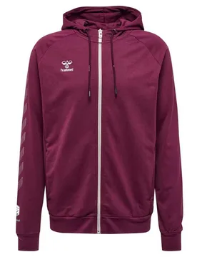 Sweat-shirt à Zip Move Grid Cotton Grape Wine 2XL - Hummel - FashionsVida