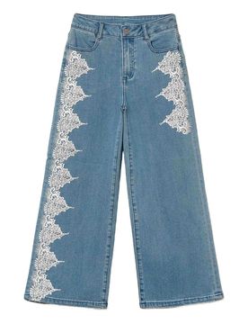 Twinset Denim a gamba larga