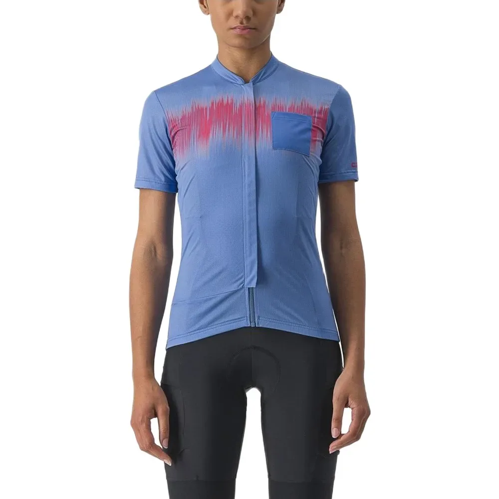 Maglia A Maniche Corte Unlimited Sentiero 2 Blue - Castelli - FashionsVida