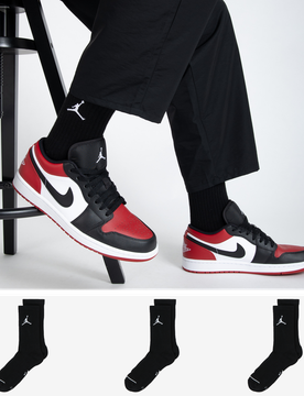 Chaussettes X3 Crew Jumpman noir/blanc 39/42