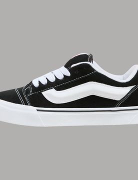 Knu Skool Scarpe Pelle Scamosciata Suola Waffle Profili Bassi Nero