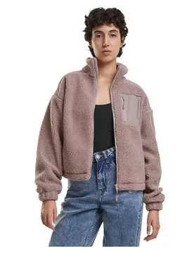 Giacca Sherpa Mix Dusk Rose XS