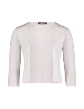 Strickjacke - Bolero silber L damen