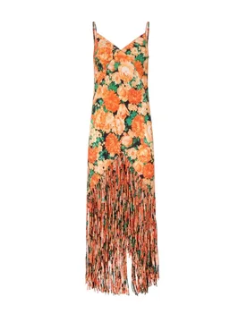 Vestiti da sera e cerimonia donna - badia abito tela washed - arancione - PINKO - FashionsVida