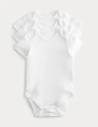 Pack DreamSkin® Short Sleeve Bodysuit (5lbs-3 Yrs) White unisex
