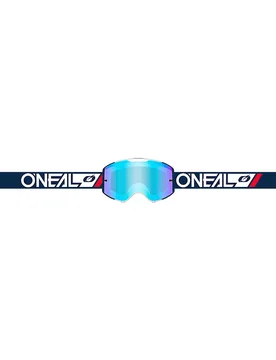 Occhiali Moto Cross Enduro B-55 CRAM Nero Bianco Lente taglia un - Oneal - FashionsVida