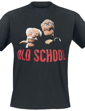 Disney T-Shirt - Old School - M bis 5XL - Größe XXL - schwarz - Lizenzierter Fanartikel - Unisex - unisex