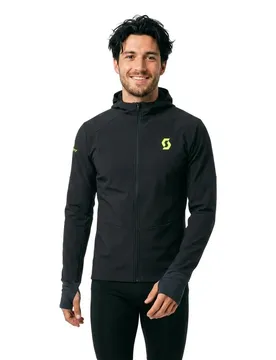 Giacca Run Warm Black / Yellow XL