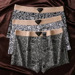 Piezas Ropa interior de algodón para mujer BIWEIER, cómoda y transpirable con cintura elástica, estilo floral retro, adecuada para uso en el hogar