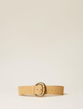Twinset Ceinture en cuir velours