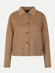 Kurzjacke mit Woll-Mix Braun 40