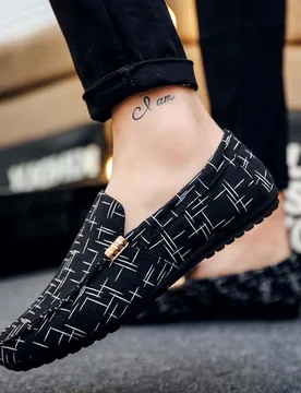 Mocasines casuales para hombres, de fácil deslizamiento y transpirables, talla grande 46 (se recomienda pedir una talla talla grande grande) - Shein - FashionsVida