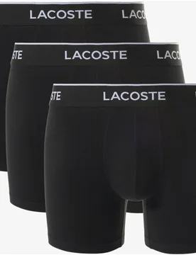 Pack de 3 bóxers de hombre de punto de algodón elástico - Lacoste - FashionsVida