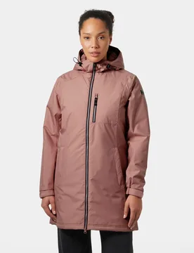 Women's Long Belfast Insulated Winter Jacket Pink S - Ash Rose Pink - Female - Helly Hansen - FashionsVida