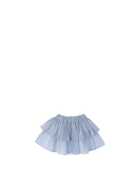 Gonna a balze AZZURRO CHIARO 5A - iDO - FashionsVida