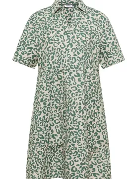 XL LI/CV_Printed Layer Dress female