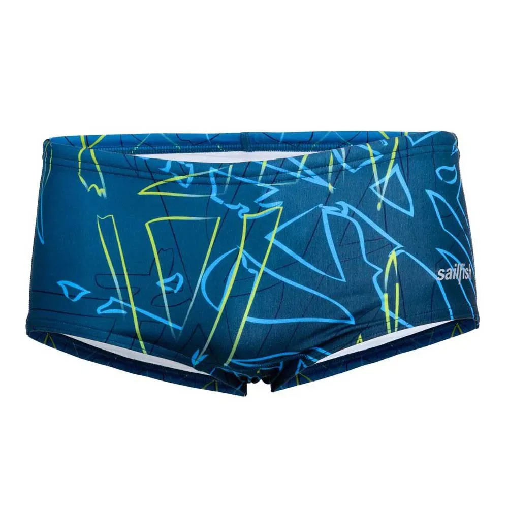 Durability Swimming Boxer Blue Lime XL Men - Sailfish - FashionsVida