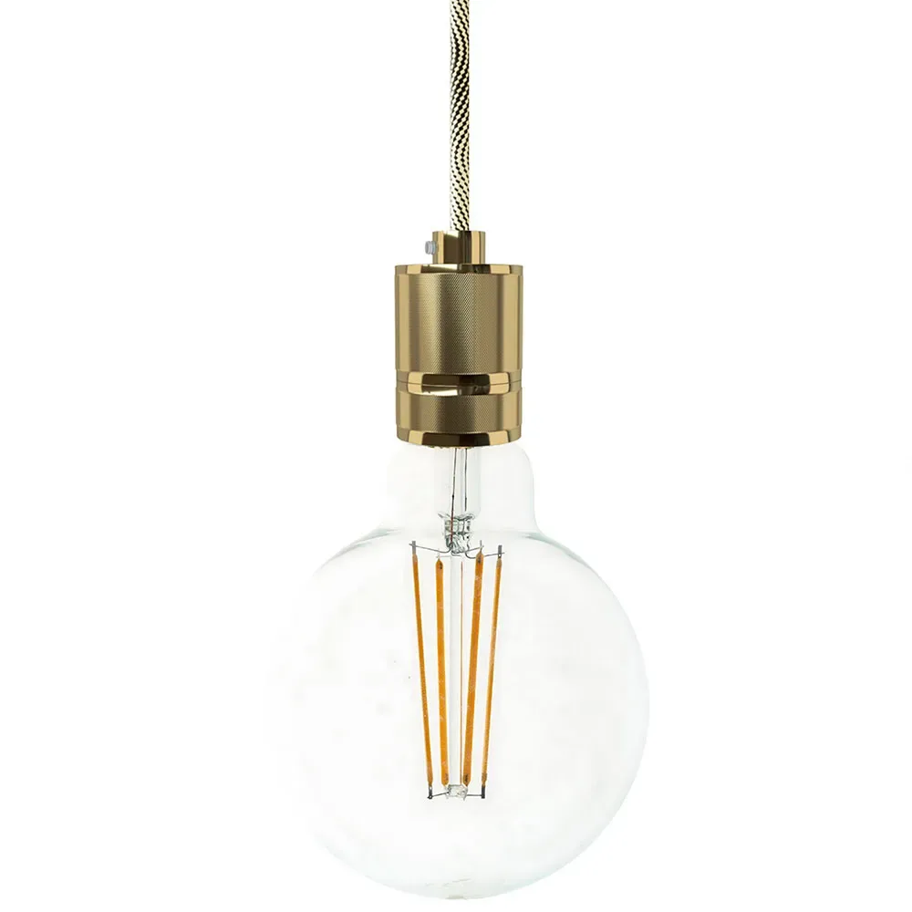 Cables Lampe Suspendue Sans Ampoule Knurled Brass One Size - Creative - FashionsVida