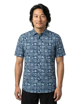 Chemise à Manches Courtes Print Dark Blue Bricks M - O´neill - FashionsVida
