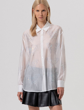 Camicia regular donna bianco