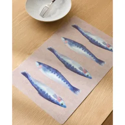 Mantel individual PVC Sardinas