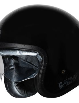 Casco Moto Jet SPIRIT STICKY Nero Lucido 22.06 taglia M