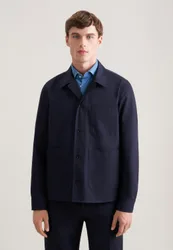 Regular Jacke Uni Blau M
