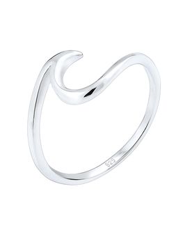 ELLI Anillo 'Wellen' plata