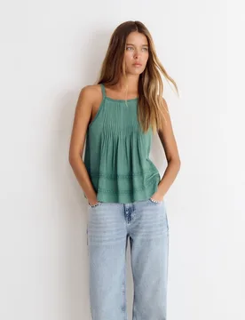 Top de mujer de tirantes con cuello halter - Brownie - FashionsVida