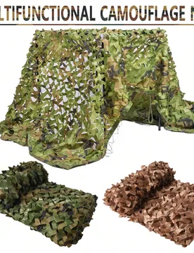 Red de camuflaje multifuncional, red de camuflaje para caza al aire libre en verano, red de camuflaje para entrenamiento en el bosque, cubierta para c - Shein - FashionsVida