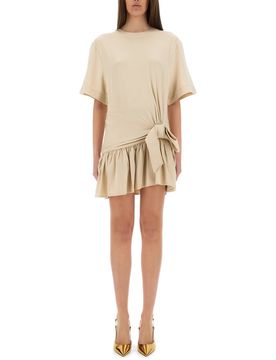 RABANNE Tie-detail Ruffle Dress