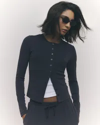 Womens Cardigan Grey Soft Touch Crew Neck Viscose - Size X-Small