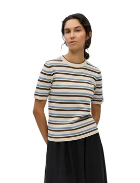 T-shirt à Manches Courtes Jester Sandshell / Blue Shadow / Carafe XS