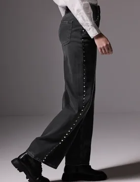 Street One Wide Leg Jeans female Schwarz - Street One Studio - FashionsVida