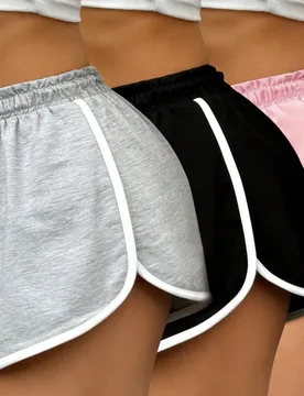 Piezas de shorts deportivos de mujer de moda para exteriores, ligeros y cómodos, ropa de fitness para mujer de verano - Shein - FashionsVida
