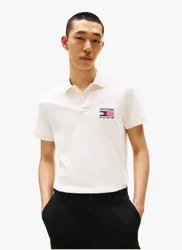 Polo droit en coton mélangé